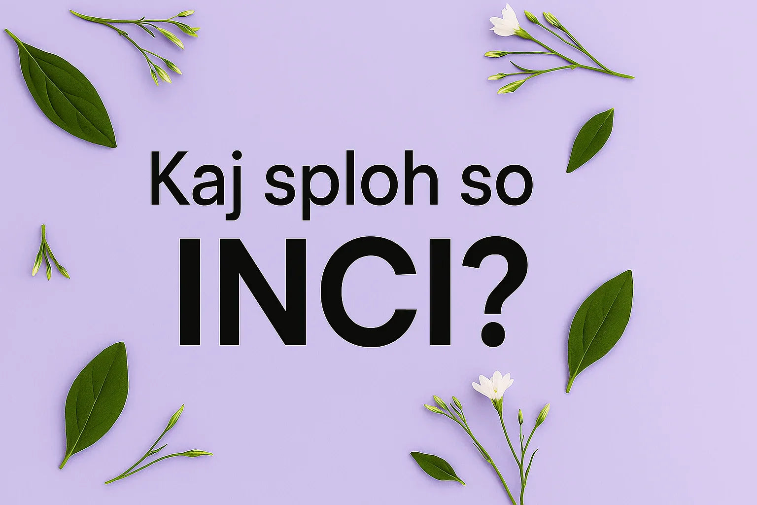Kaj sploh so INCI?